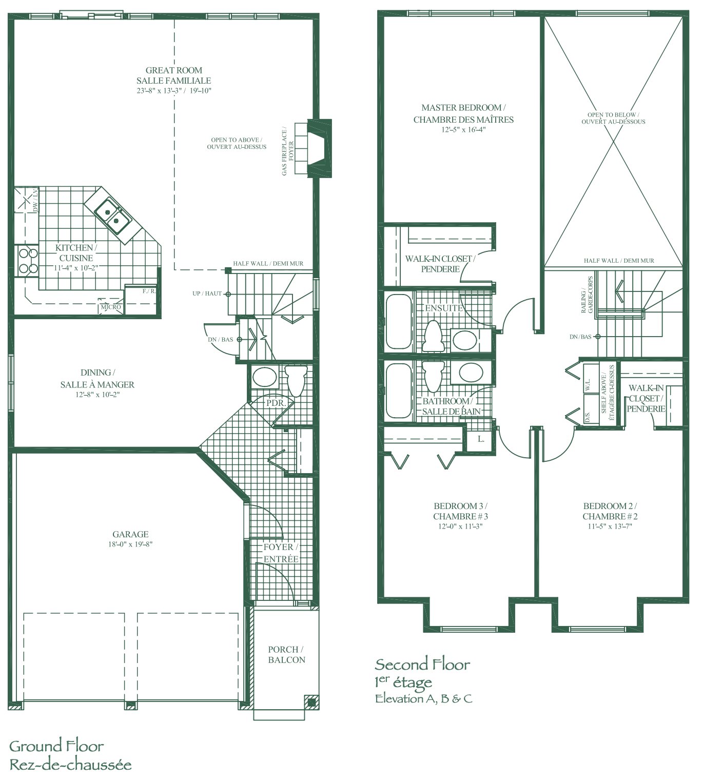 Floor plan for 256 Mercury St, ground and second floor